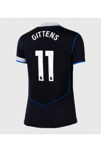 Chelsea Jamie Gittens #11 Voetbaltruitje 3e tenue Dames 2025-26 Korte Mouw